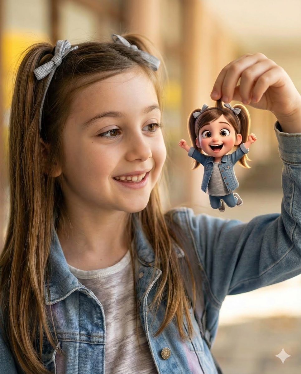 Girl with Pixar Friend