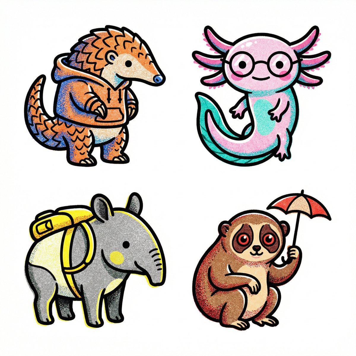 Risograph Icon Collection