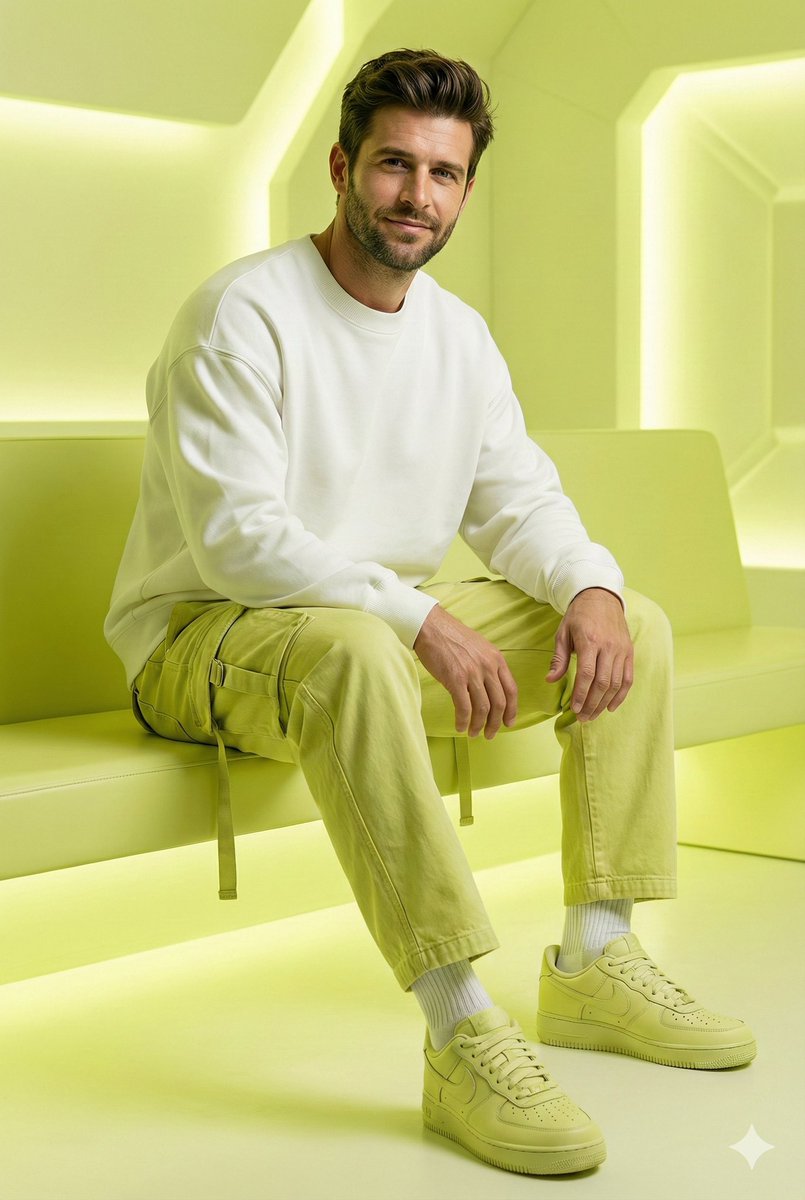 Man in Green Studio