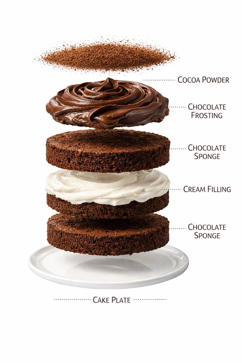 Layered Chocolate Cake Delight