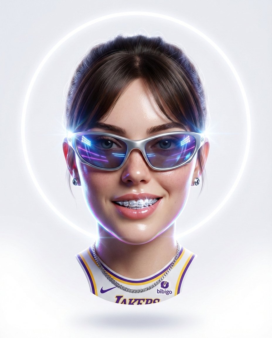 Dynamic 3D Floating Head Portrait