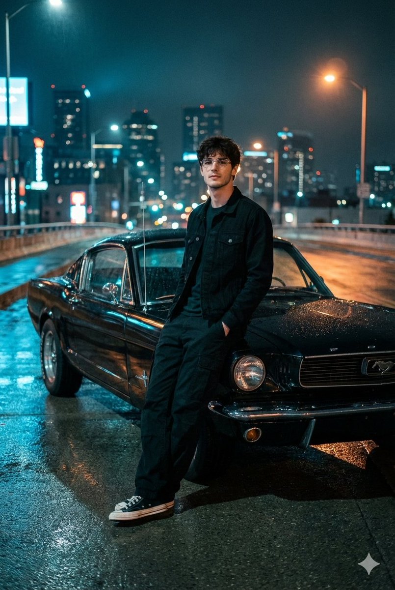 Cinematic Night Urban Overpass