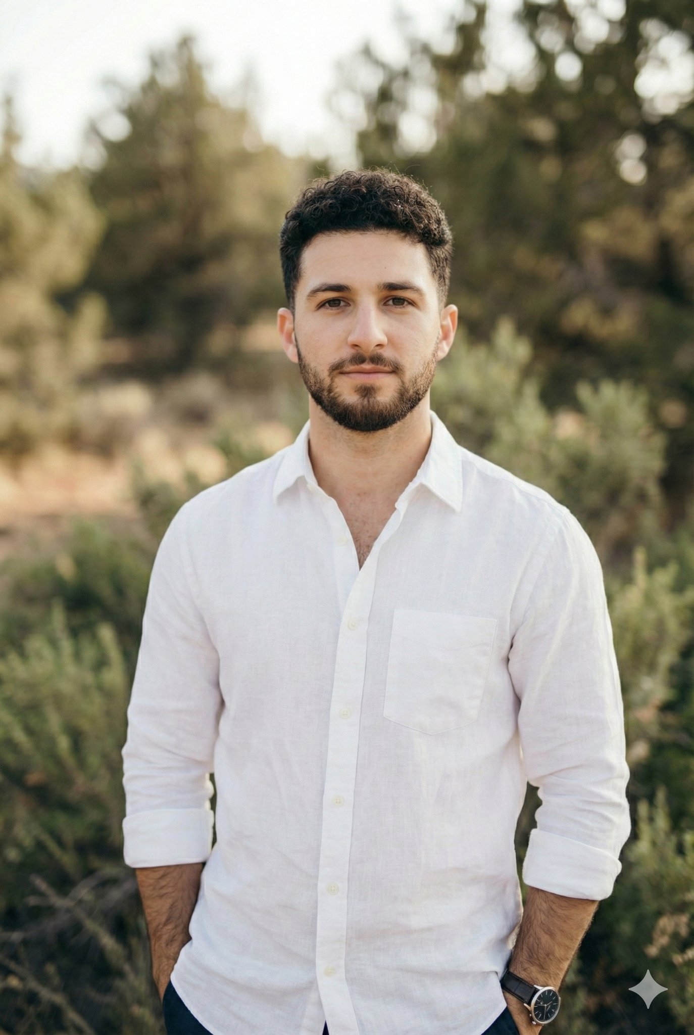 Man Posing Outdoor Portrait