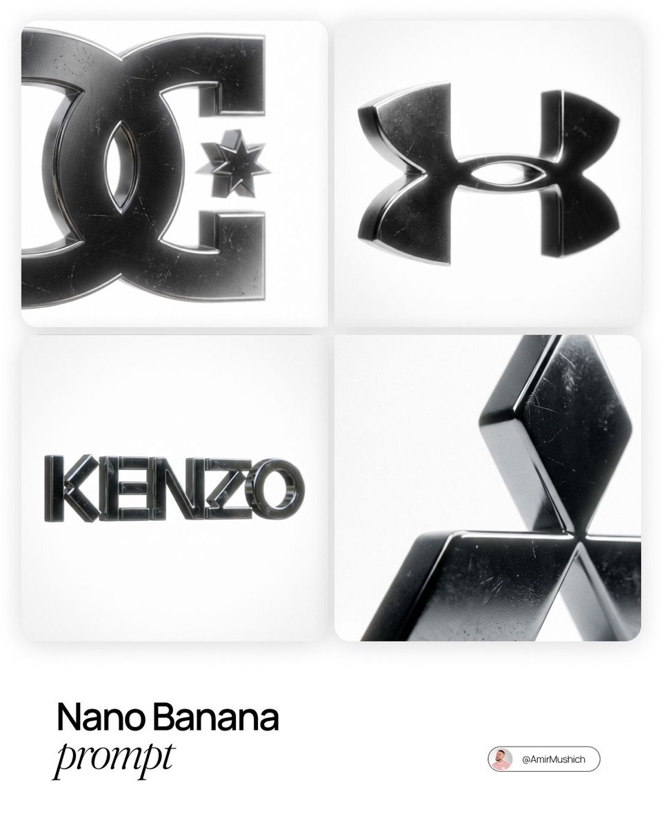 Polished Chrome 3D Brand Logo
