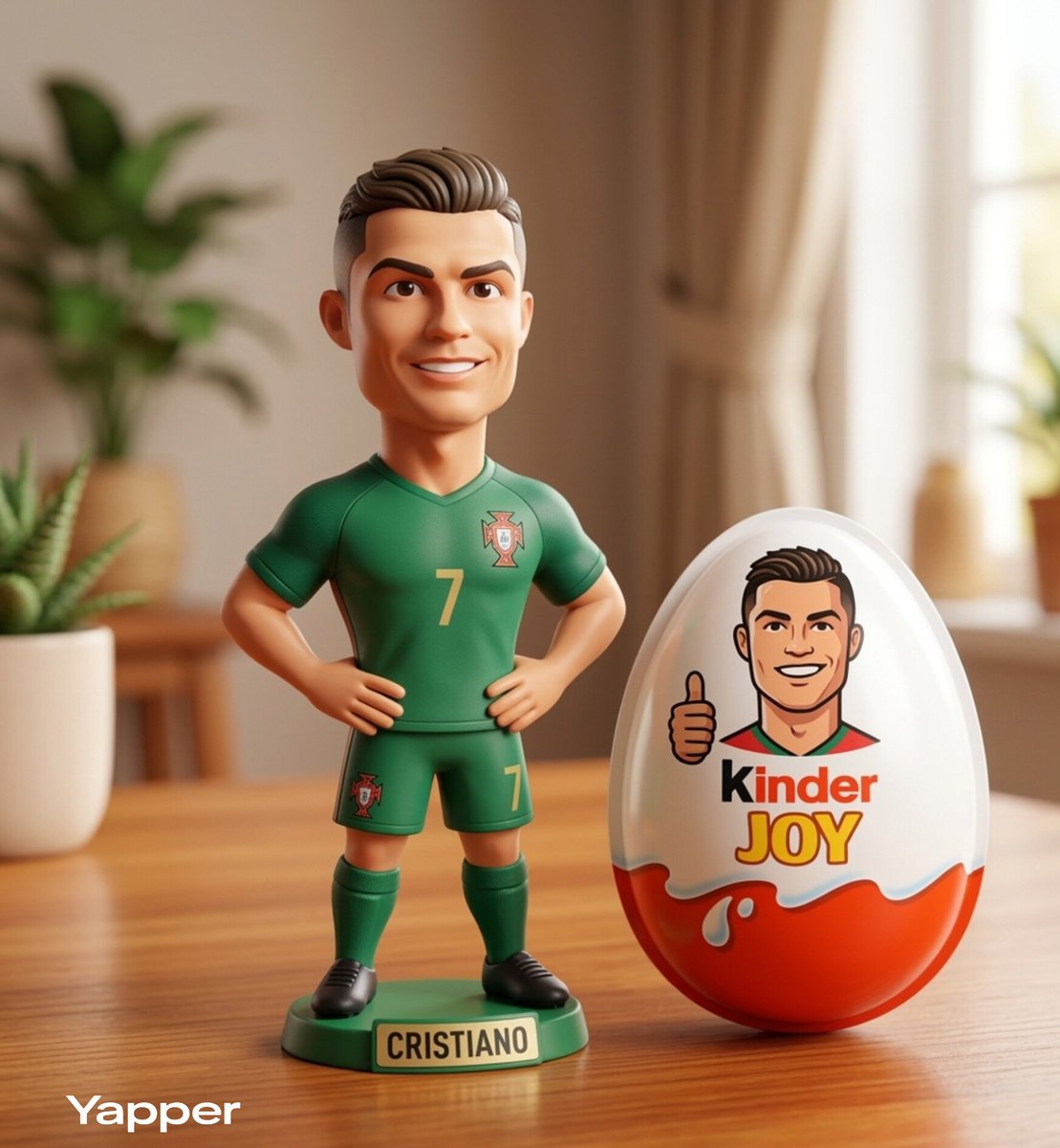 Ronaldo Figurine with Kinder Joy