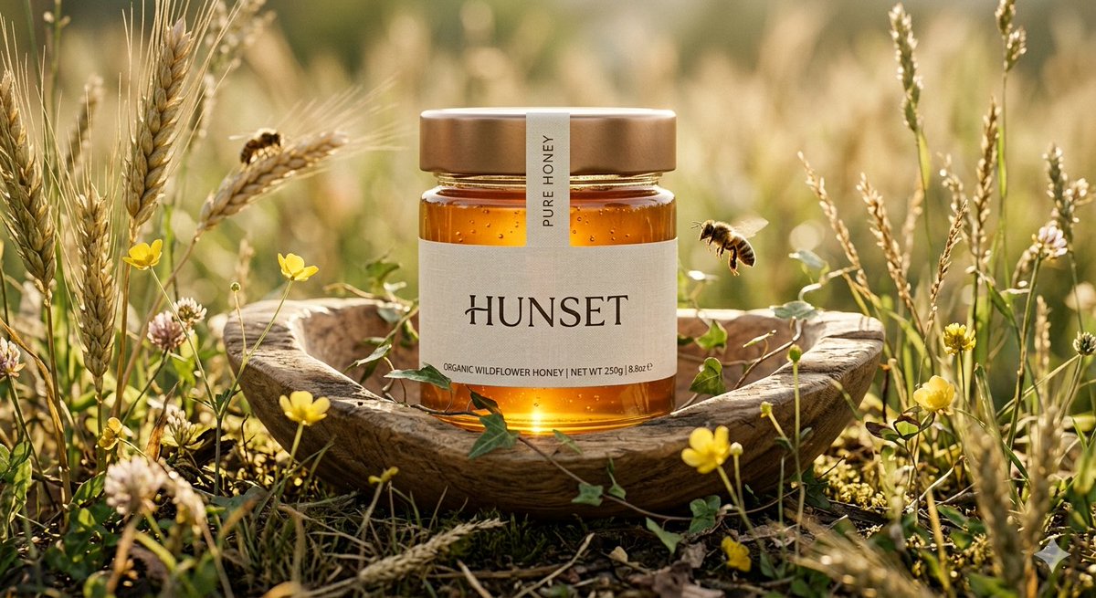 Premium Honey Jar Product Shot