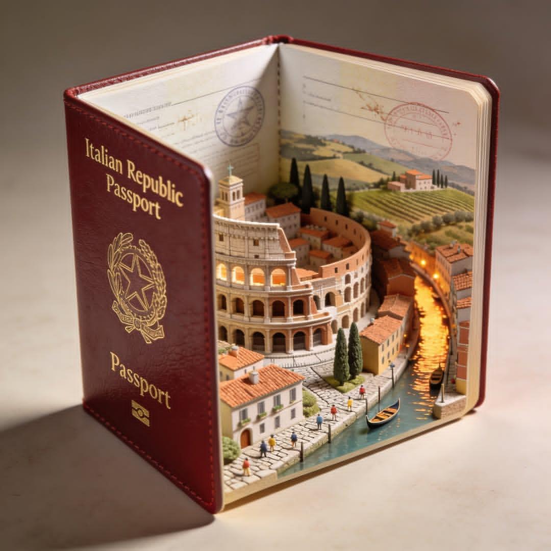 Open Passport Diorama