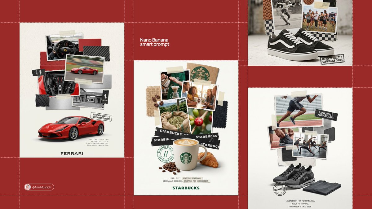 Brand Product Collage Poster