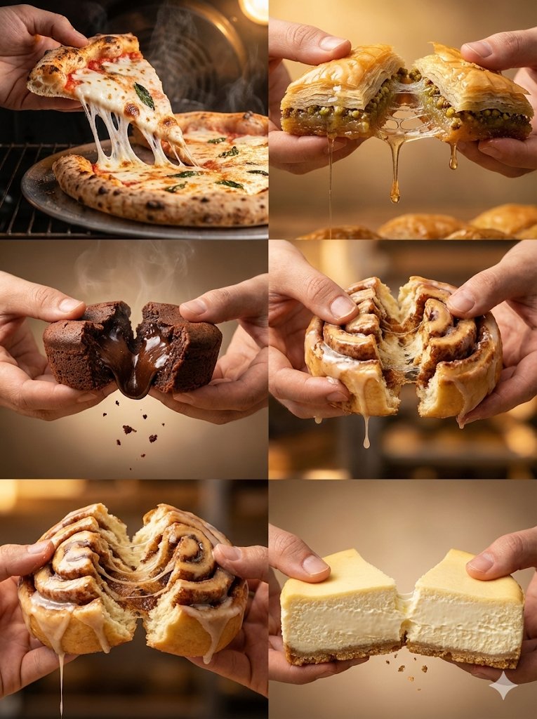 Pizza Cheese Pull Action Shot
