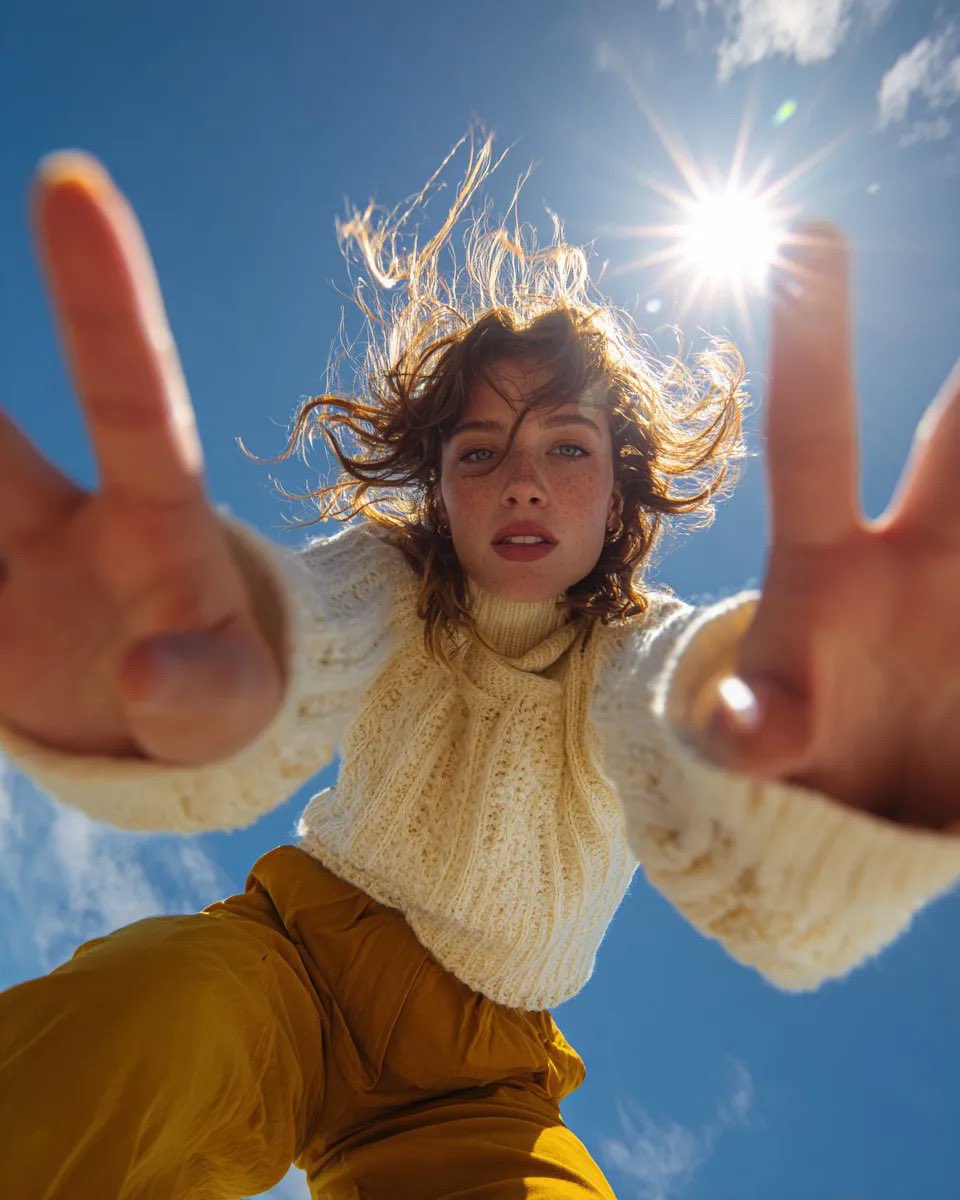 Woman Reaching Towards Camera