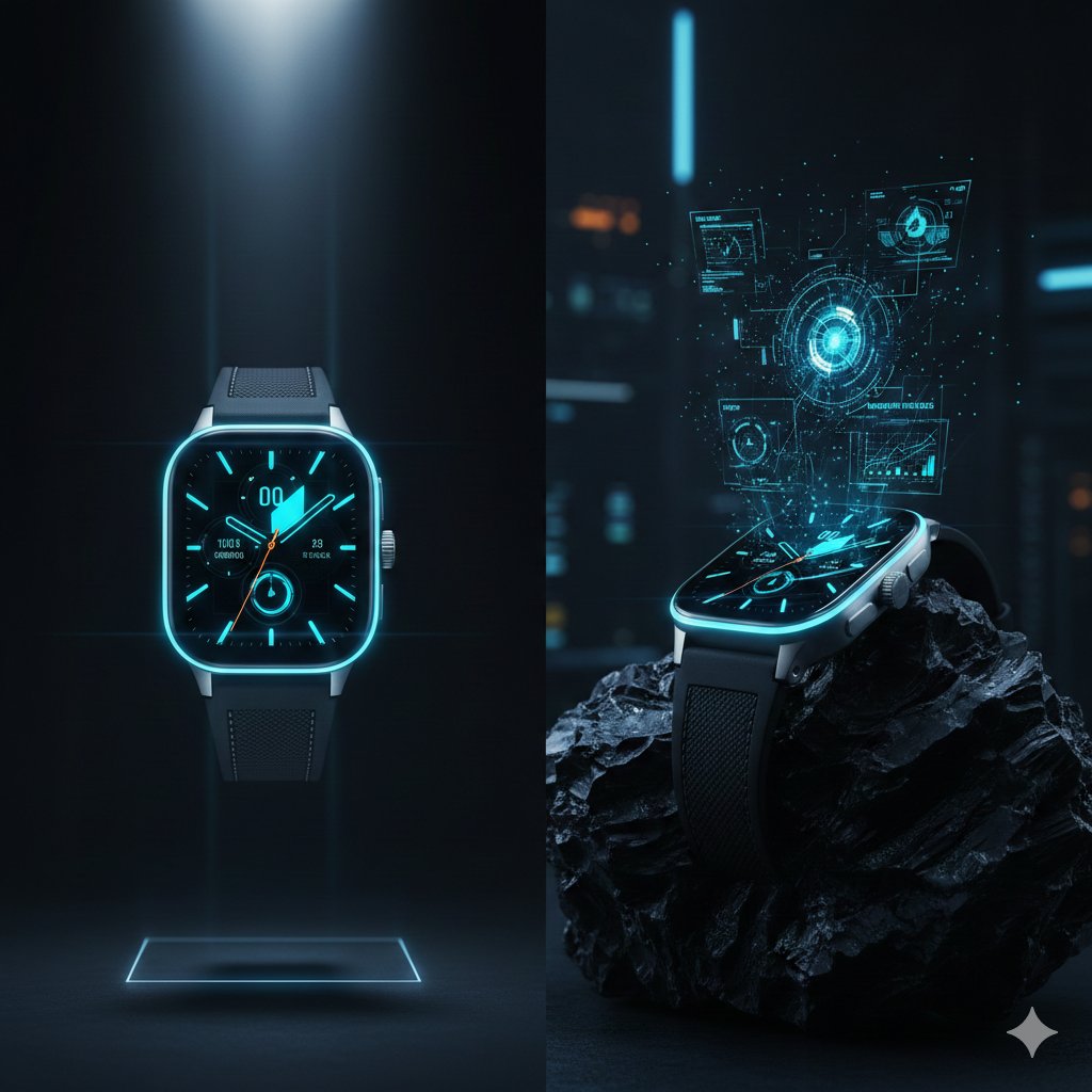 Titanium Smartwatch Cyber-Luxury