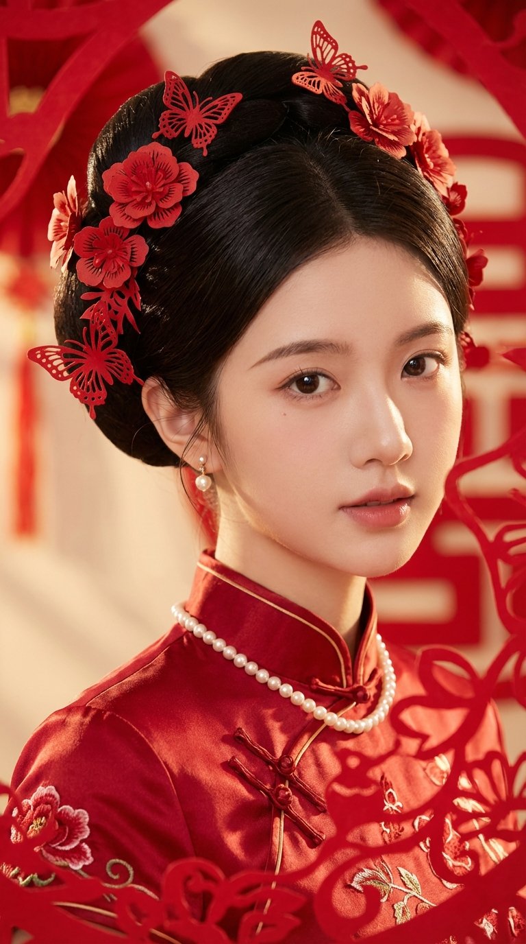 Traditional Chinese Bridal Portrait