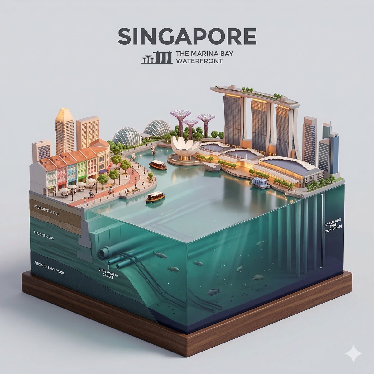 Isometric City Waterfront Diorama