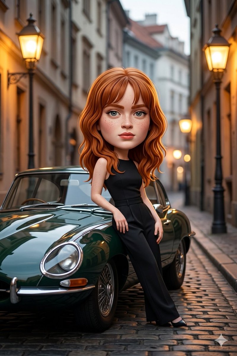 Man Leaning on Classic Car