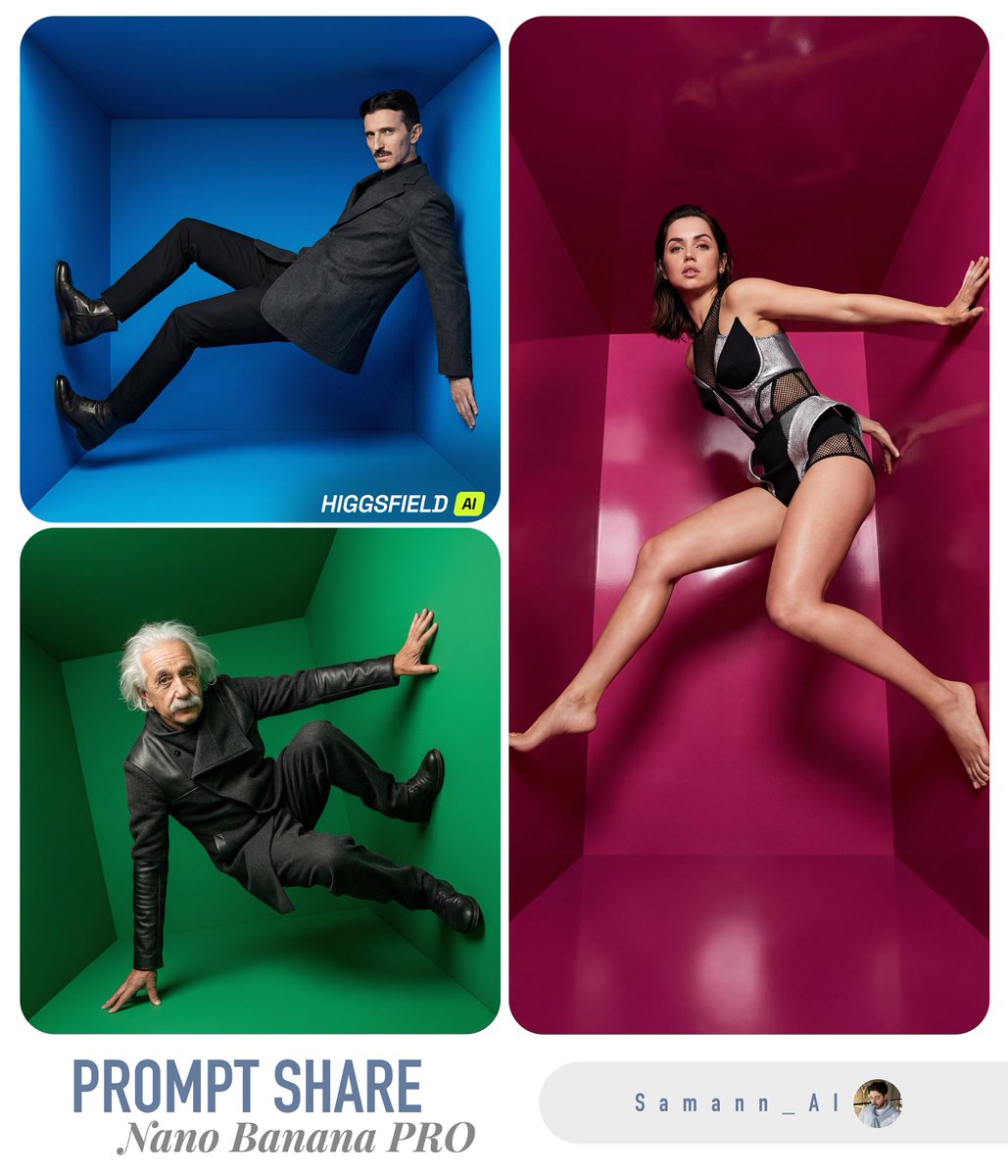 Hyper-Realistic Fashion Portrait in Surreal Color Box