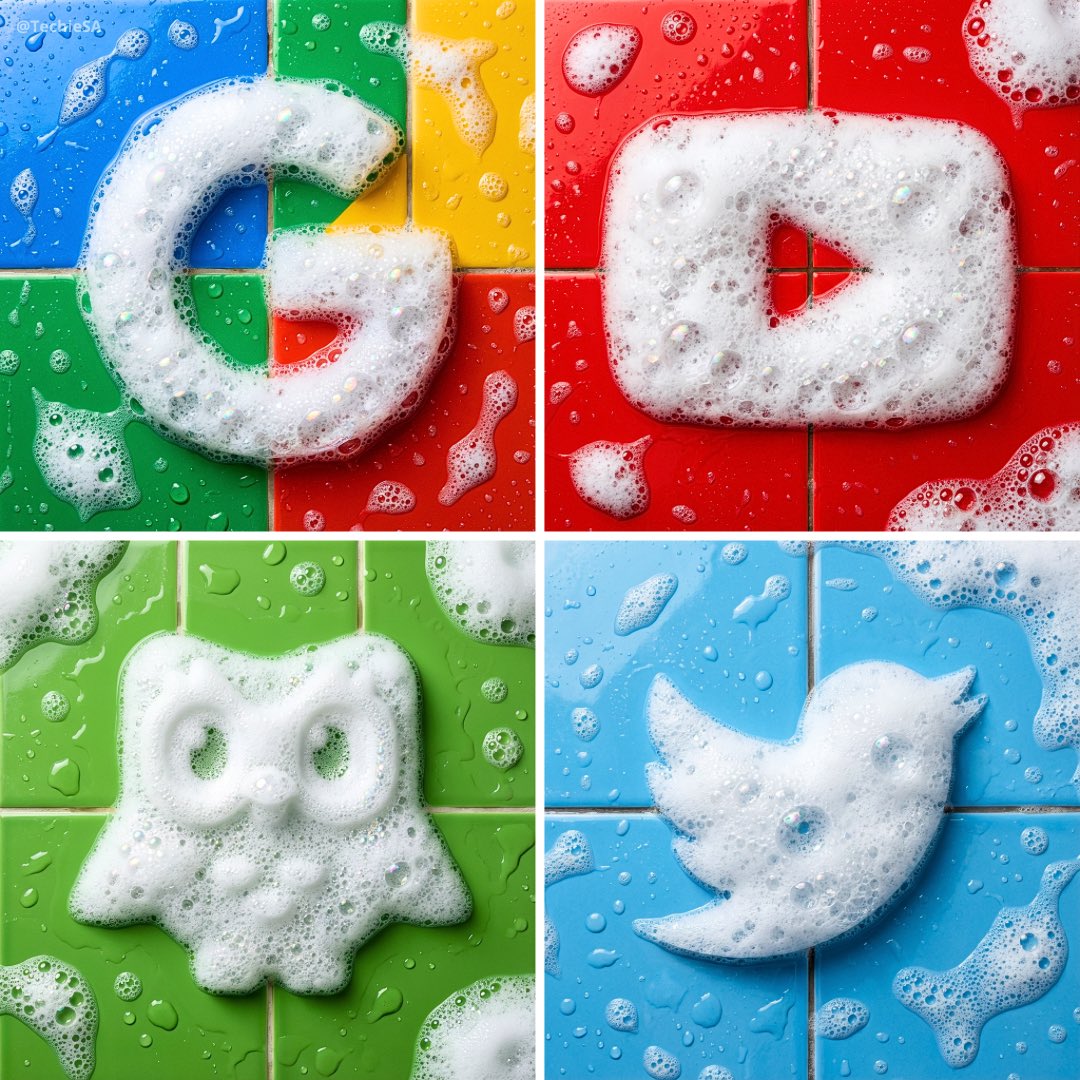 Soap Foam Logo Sculpture