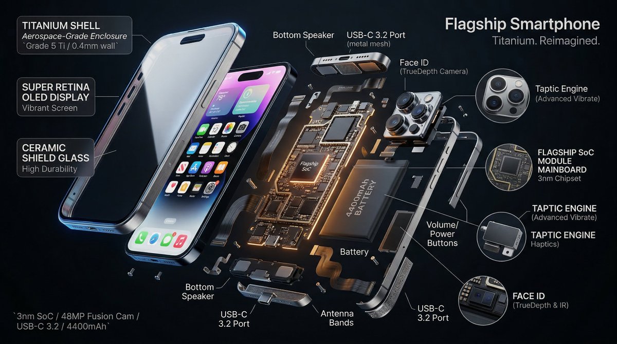 Exploded View of Smartphone