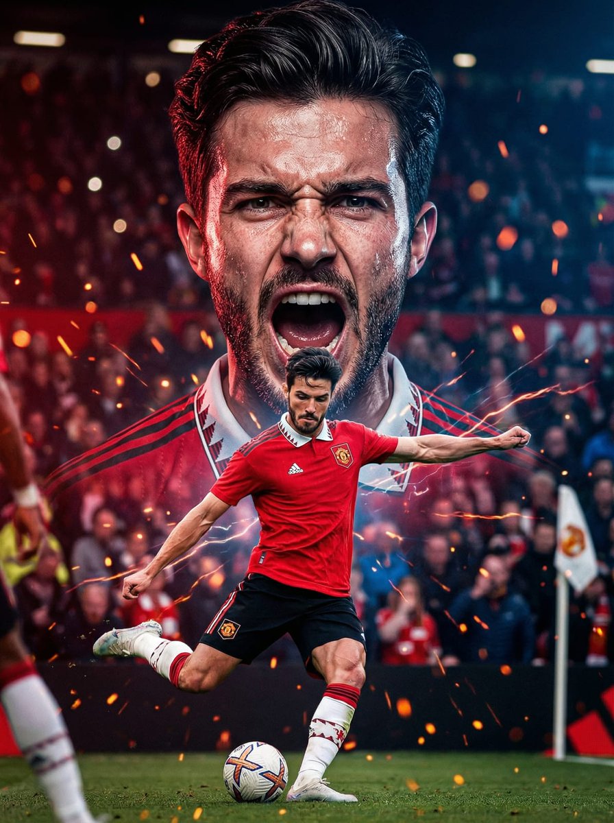 Intense Football Player Poster