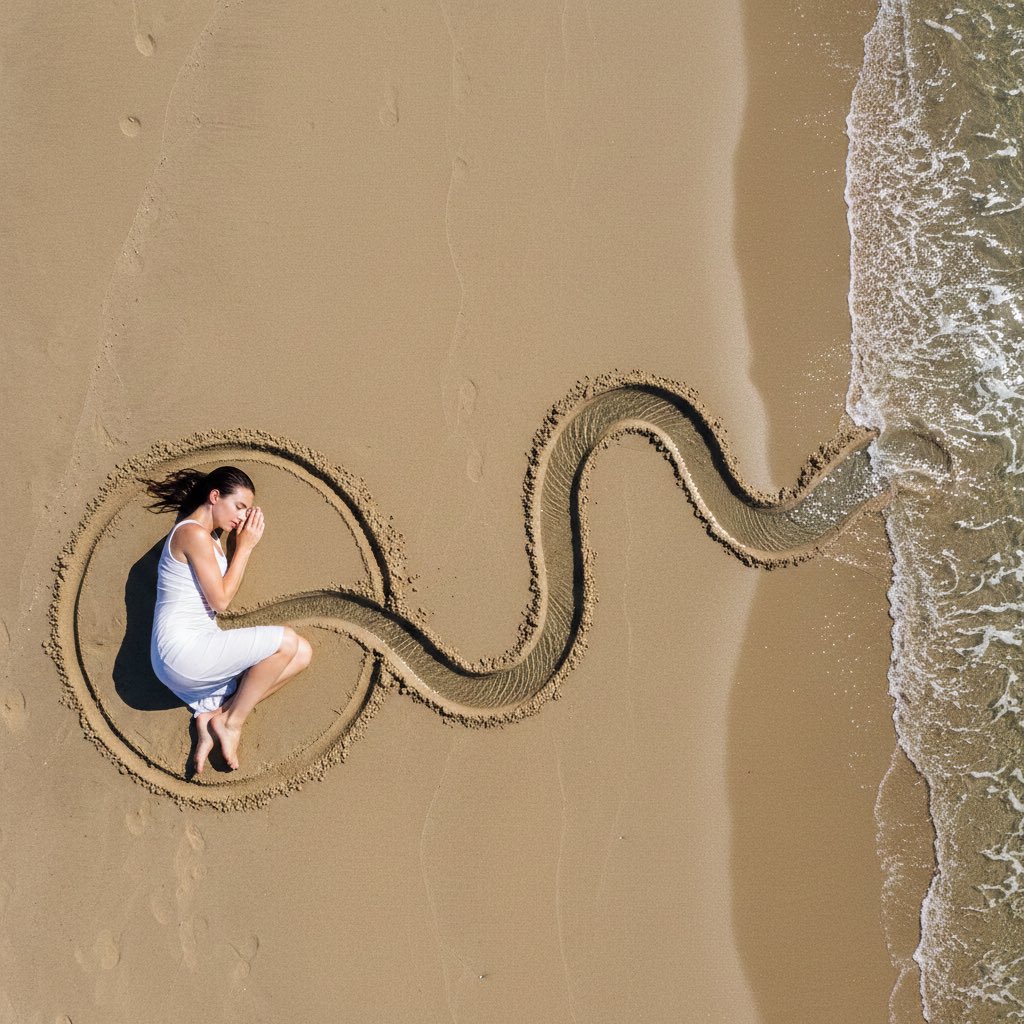 Woman Connected to Sea