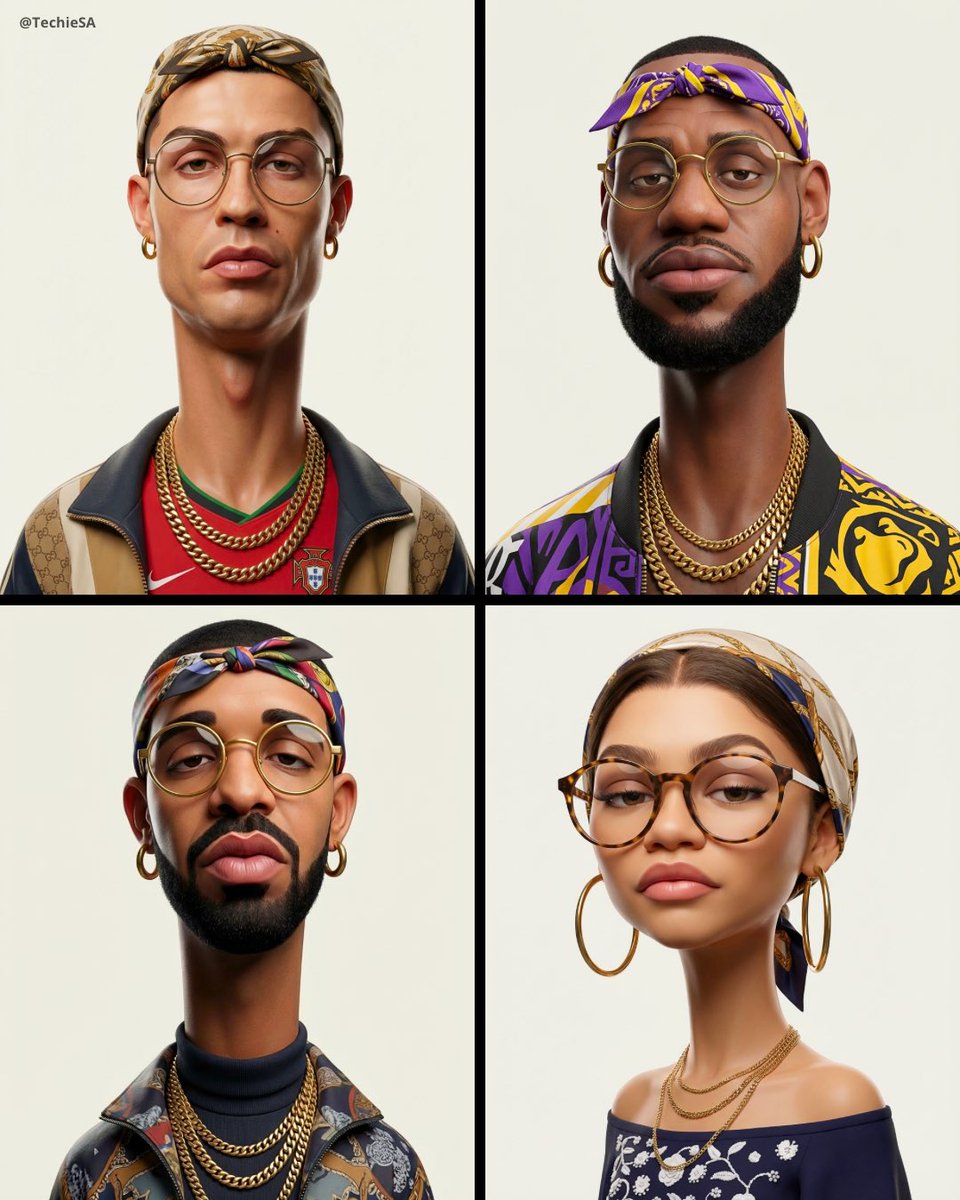 Stylized 3D Caricature Portrait