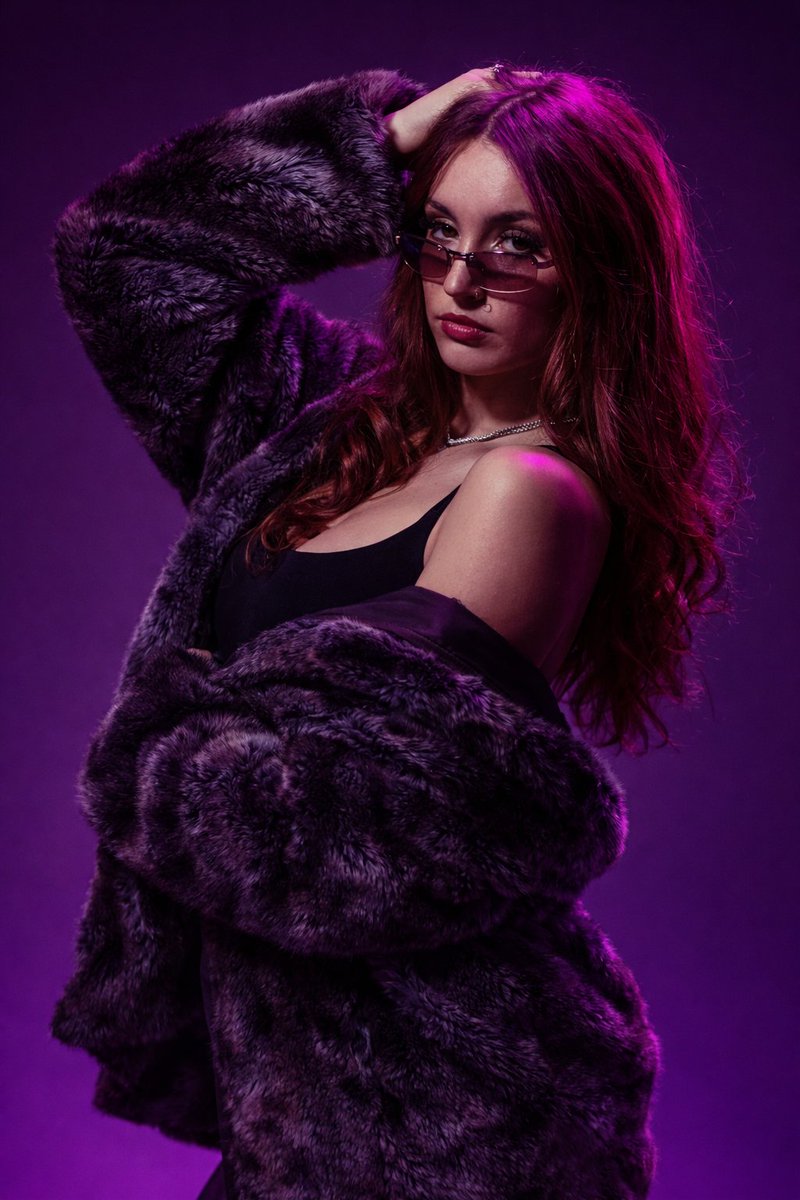 Fashion Portrait with Raised Arm