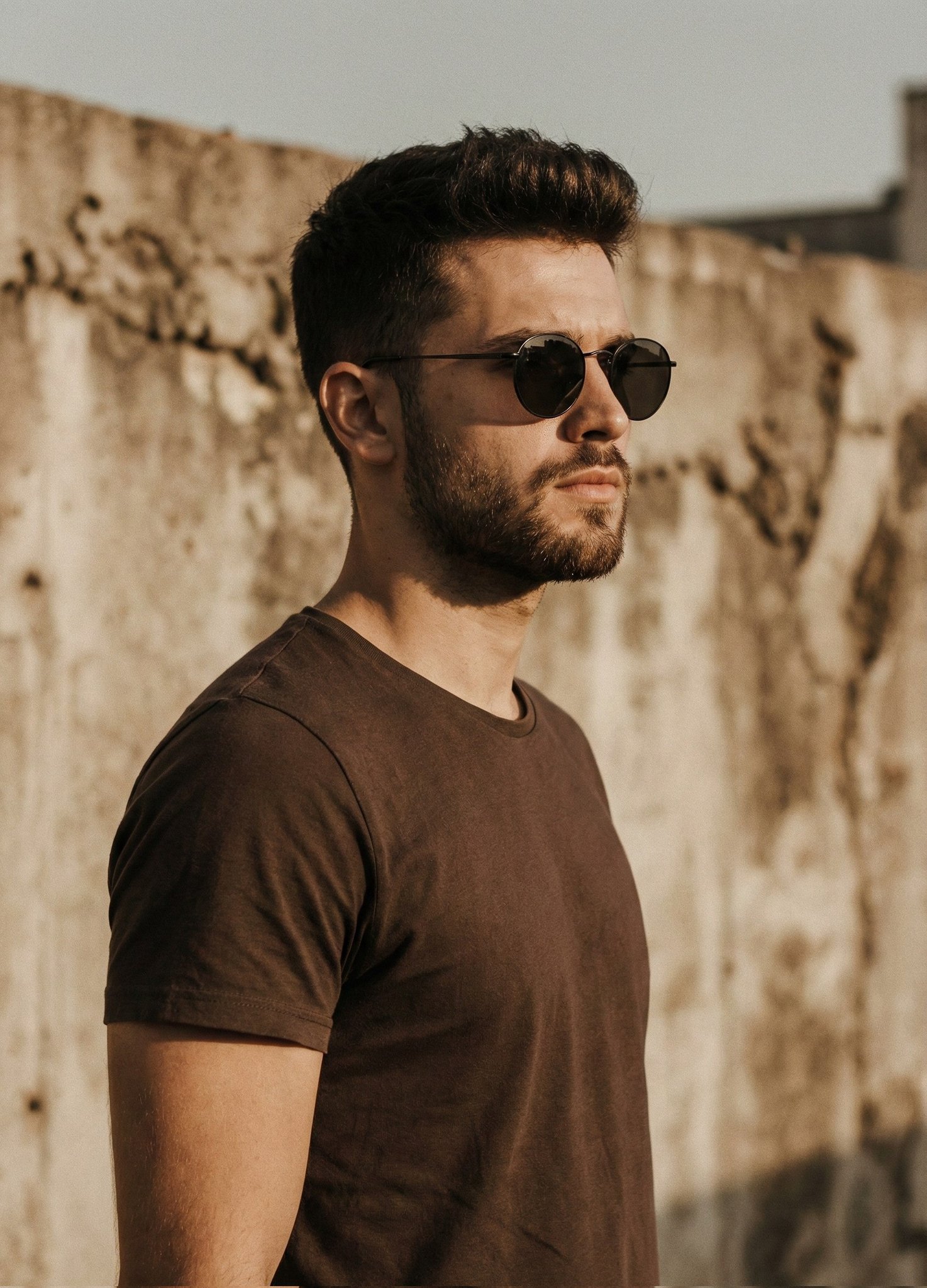 Handsome Man Golden Hour Portrait
