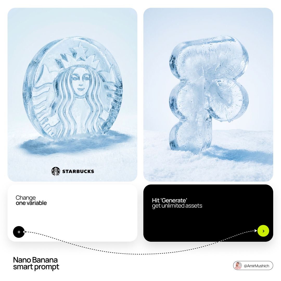 Ice Sculpture Logo Icon