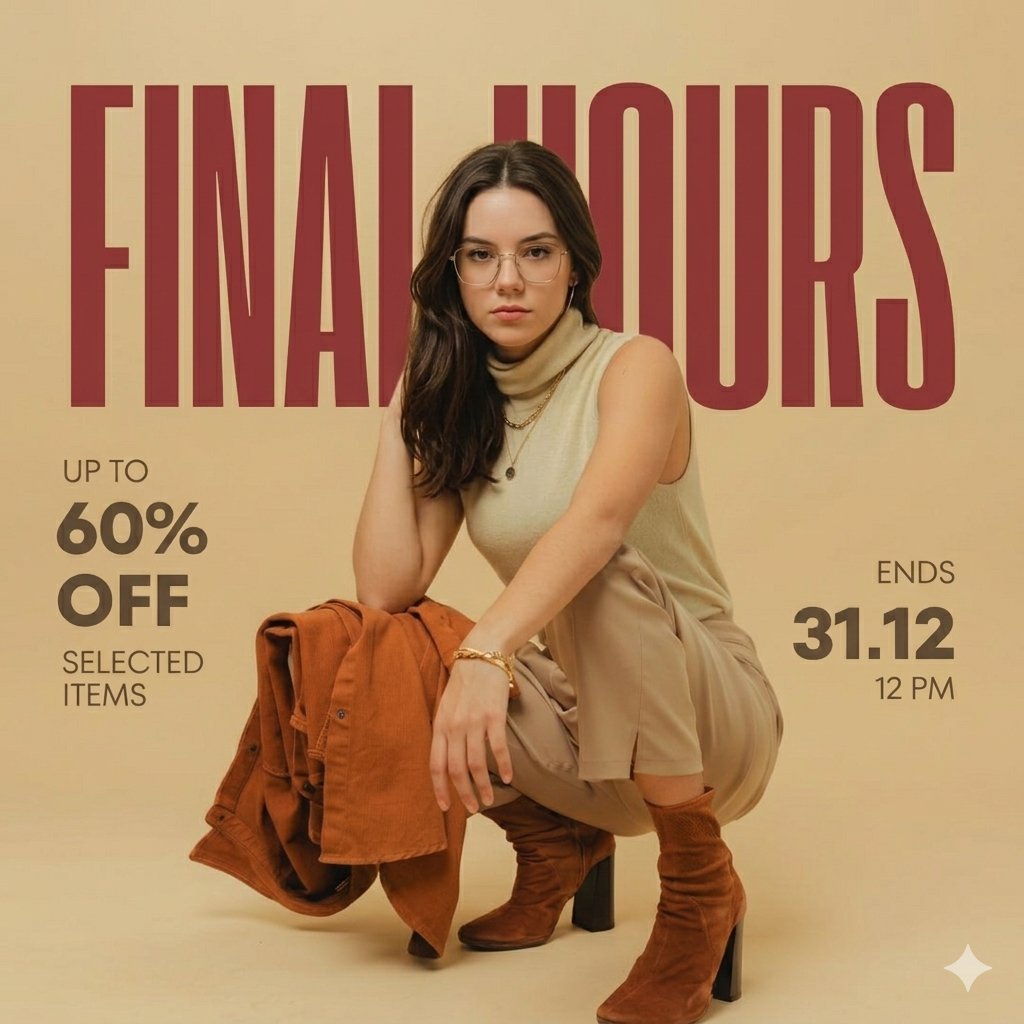 Stylish Woman Fashion Ad