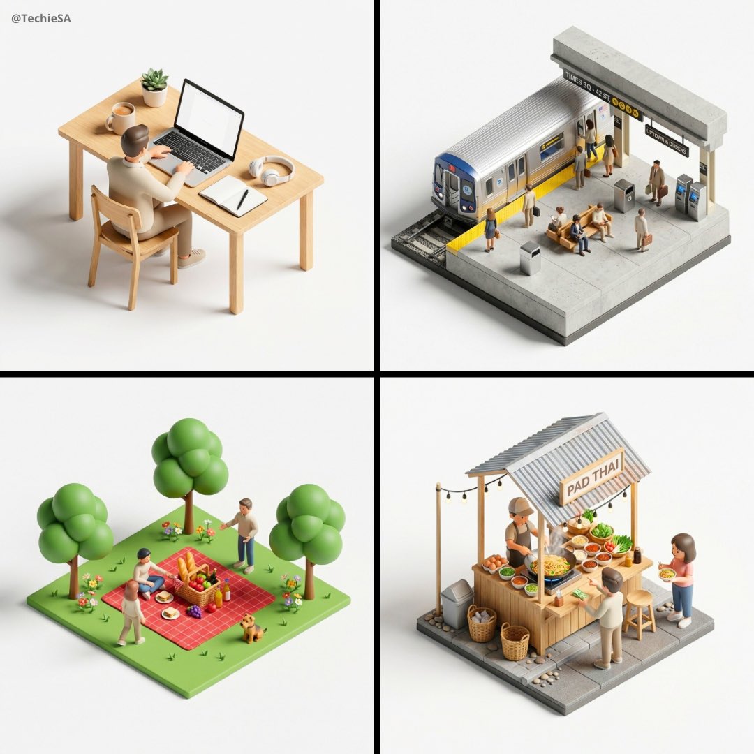 Isometric Office Diorama